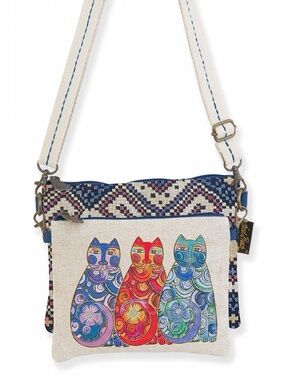 NWT! Laurel Burch Olas De Colores Cats 2 pc LB8415